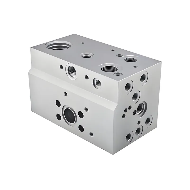 CNC Prototype Model ของบล็อกวาล์วอลูมิเนียมอัลลอยด์